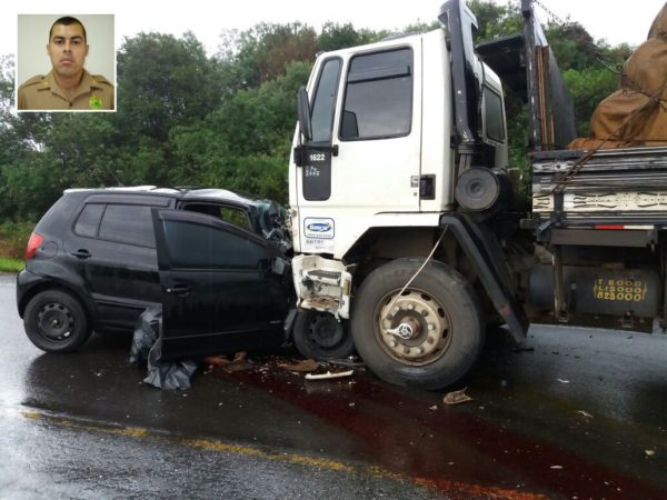 acidente policial 1 Policial rodoviário morre em acidente na rodovia