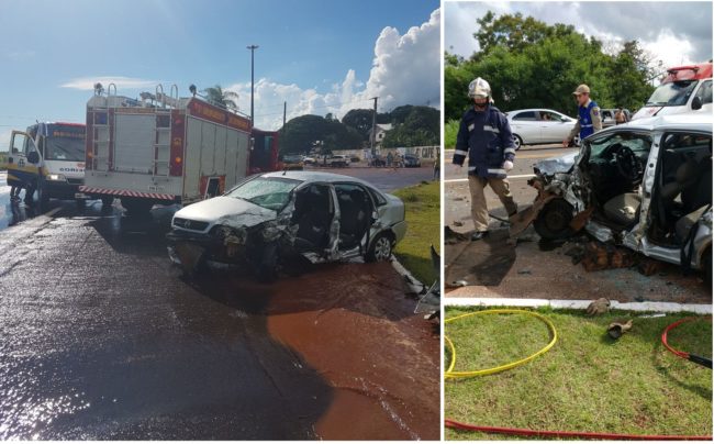 acidente pr 323 1 Colisão de três veículos deixa mulher gravemente ferida na PR-323