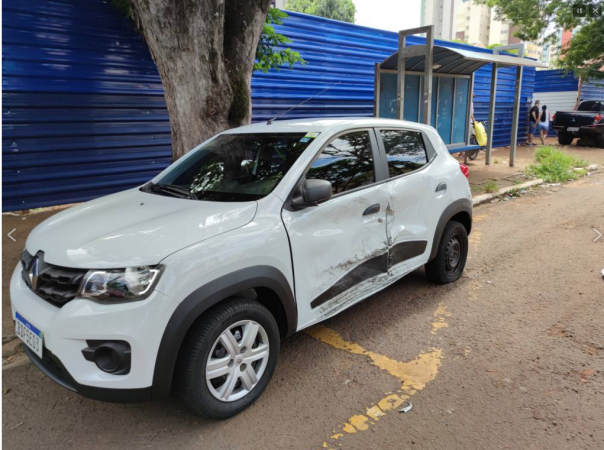 acidente av brasil Caminhonete na contramão quase provoca tragédia na avenida Brasil