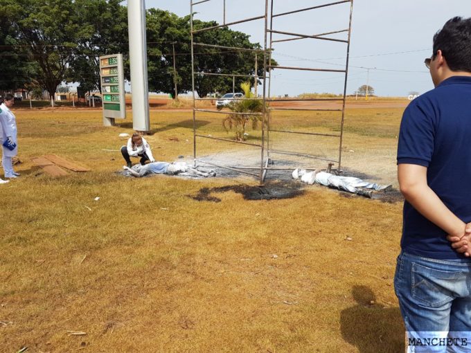 Foto de Trabalhadores morrem eletrocutados ao pintarem posto de combustível