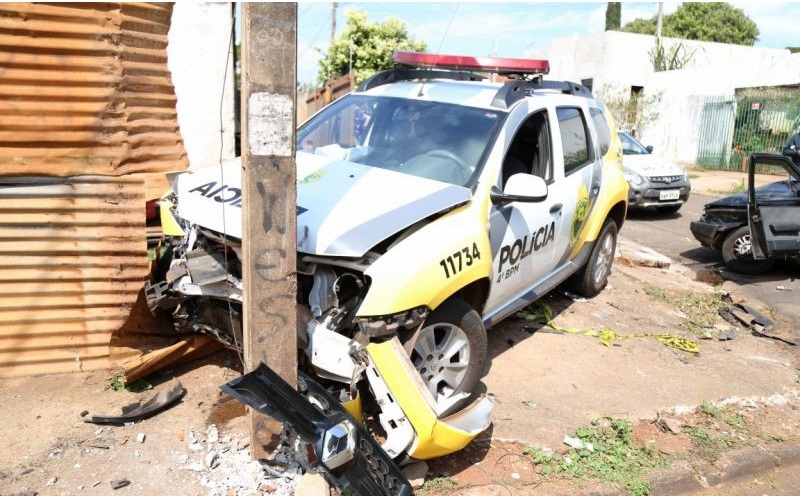 Foto de Seis pessoas ficam feridas em acidente na cidade de Sarandi que envolveu viatura da Policia