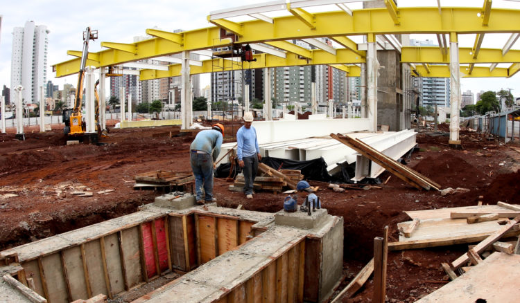 Foto de Instalação de vigas dá visibilidade às obras do Terminal Intermodal