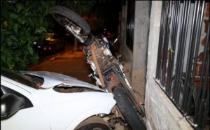 acidente carro moto Motociclista fica gravemente ferido em acidente na Vila Morangueira