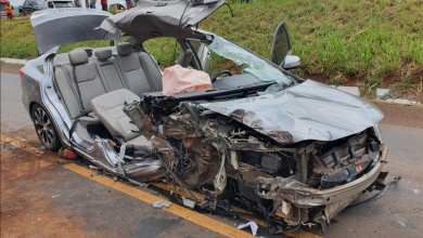 Foto de Policial de Maringá e família sofrem acidente grave na rodovia PR-317