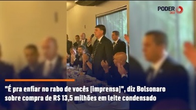 Foto de “É pra enfiar no rabo de vocês”, diz Bolsonaro sobre compra de R$ 13,5 milhões em leite condensado