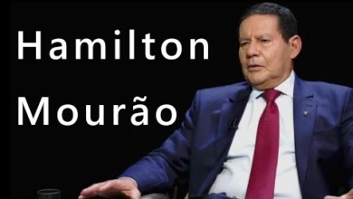 Foto de Globo News entrevista o vice-presidente Hamilton Mourão