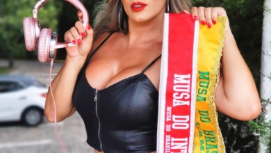 Foto de Mi Vargas, campeã do Musa do Brasileirão, consolida carreira como DJ