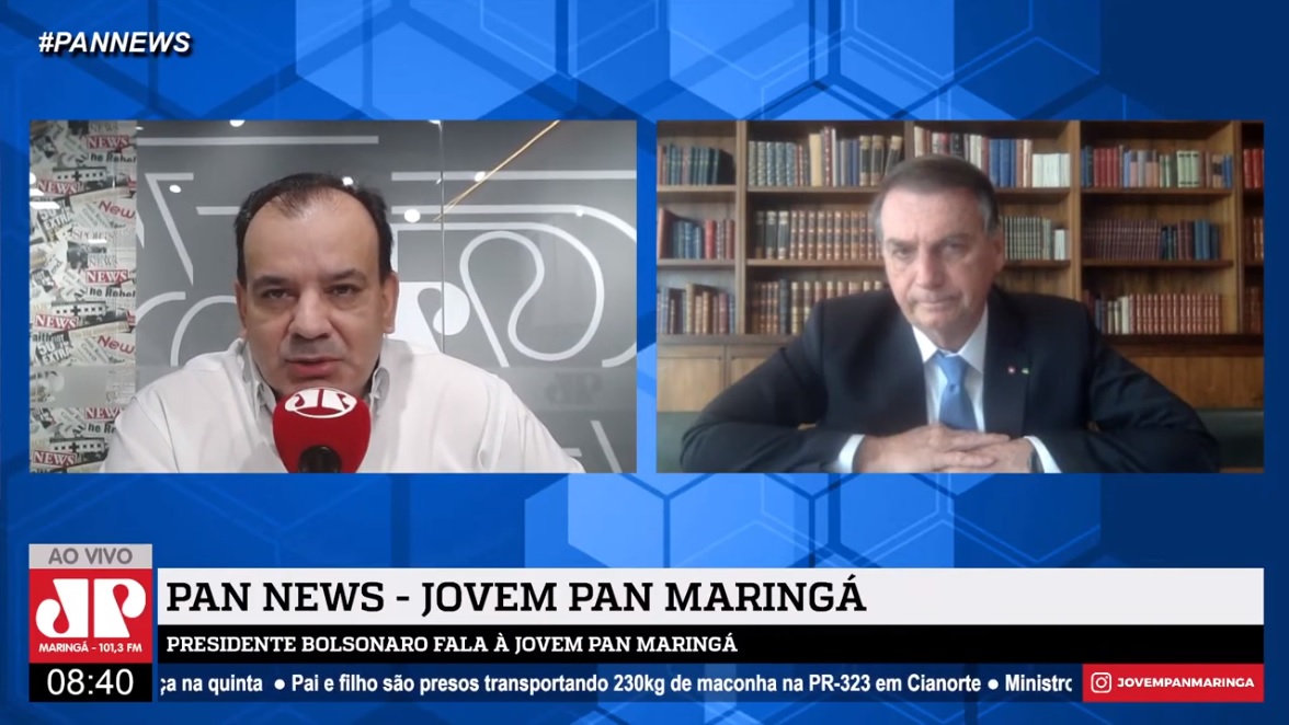 jp agnaldo bolsonaro Bolsonaro diz que vai continuar 'luta' por voto impresso