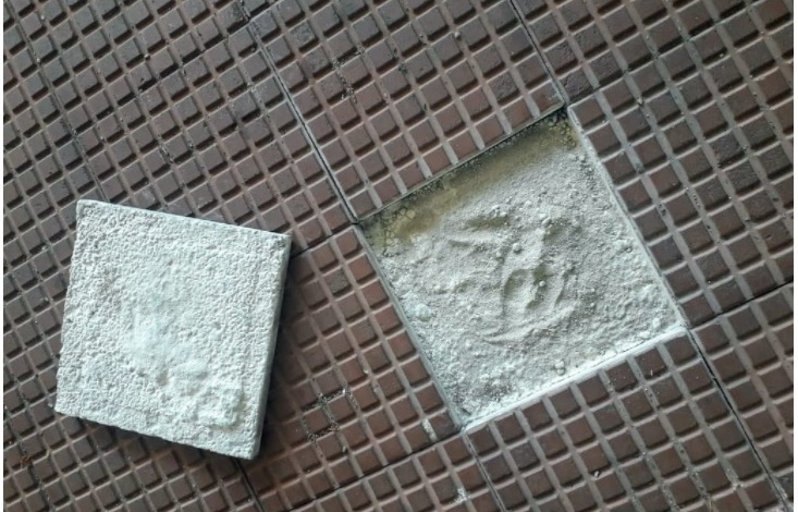 piso terminal Construtora nega-se a recolocar piso que se solta no terminal