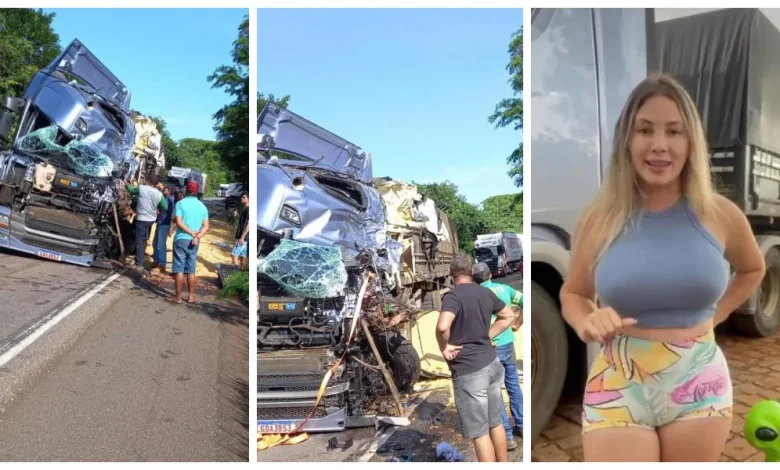 Caminhoneira e youtuber Aline Füchter sofre grave acidente em MT 1 Caminhoneira Aline Fucther sofre grave acidente em Mato Grosso Caminhoneira e youtuber Aline Füchter sofre grave acidente em MT