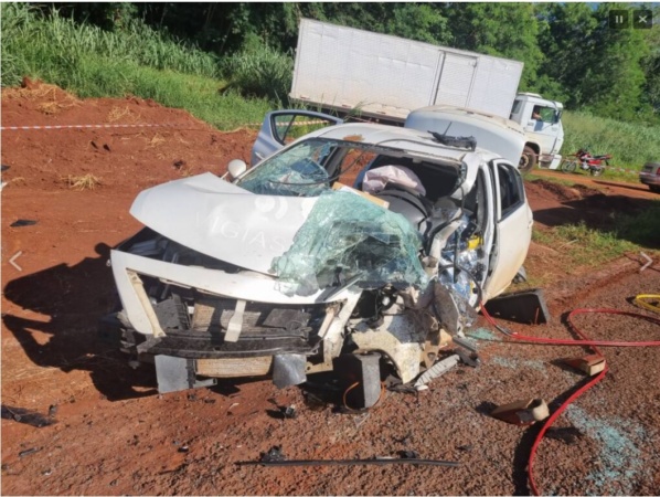 acidente Colisão frontal matou motorista de ambulância