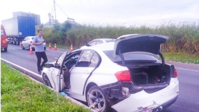 Foto de Influenciador digital fica ferido após acidente na rodovia BR-376