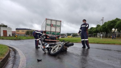 Foto de Motociclista morre após cair debaixo de caminhão no Contorno Sul