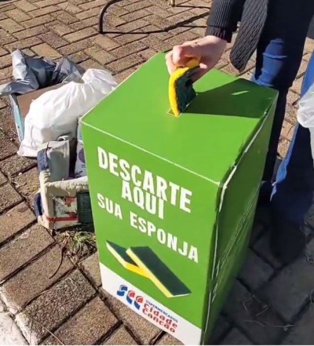 descarte Com Programa de Reciclagem, Prefeitura recolhe quase 1,2 mil esponjas neste ano