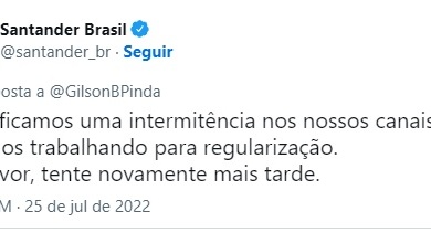 Foto de Santander fora do ar: clientes reclamam de problemas hoje