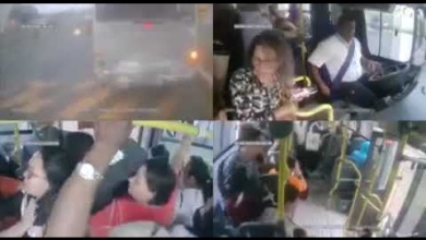 Foto de Colisão entre dois ônibus da mesma empresa deixa 15 pessoas feridas