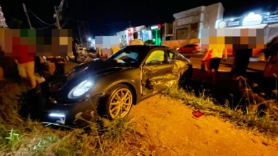 Foto de Motorista embriagado bate Porsche em outros veículos estacionados em Maringá