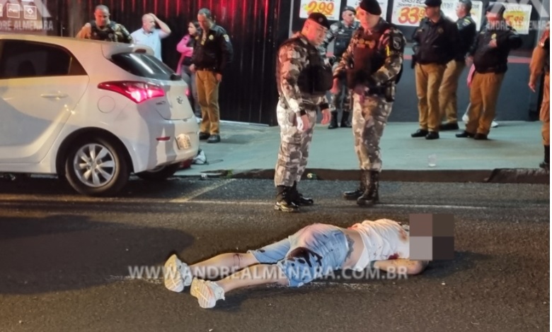 homicidio Dono de mercado morre de bala perdida durante crime de homicídio em Maringá