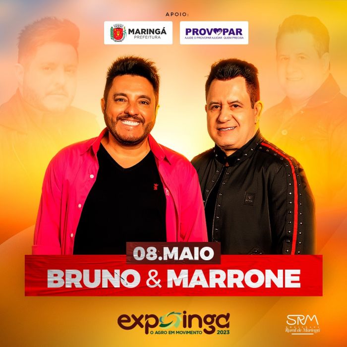 bruno e marrone Prefeitura presenteia maringaenses com shows de Bruno & Marrone e Mundo Bita na Expoingá