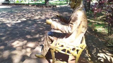 Foto de Polícia Civil prende suspeito de furtar pedaço da estátua do pioneiro Antenor Sanches