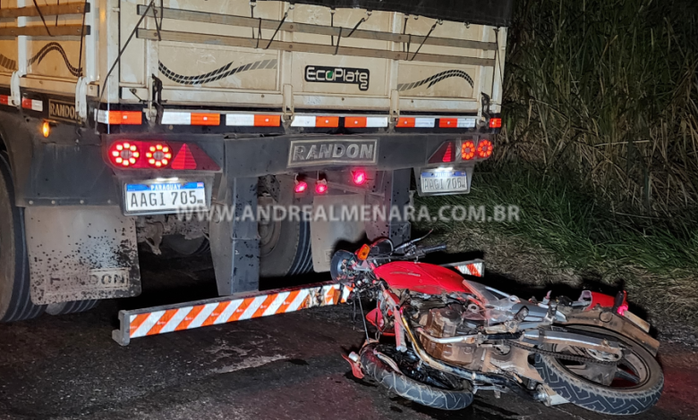 acidente moto Motociclista morre em acidente no contorno sul de Maringá