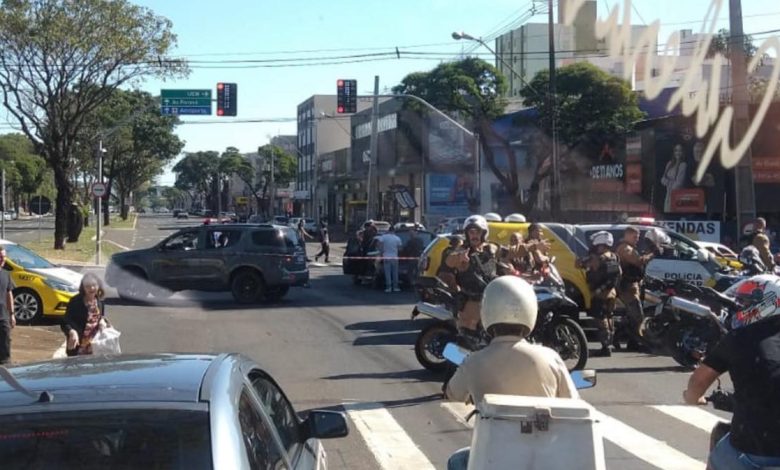 tiroteio 1 Criminoso morre e outro fica ferido após confronto com a polícia em Maringá