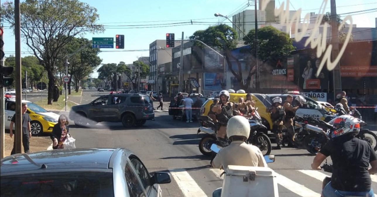 tiroteio 1 Criminoso morre e outro fica ferido após confronto com a polícia em Maringá