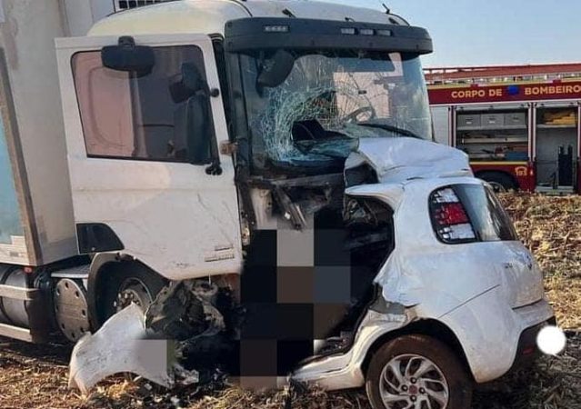 acidente beltrao 1 Acidente impressionante em rodovia deixa motorista morto