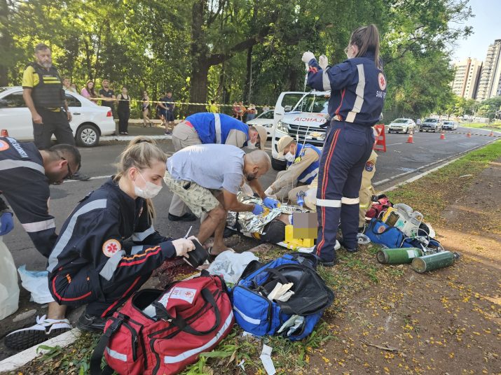 acidente moto e1697989513637 Motociclista, que amputou perna durante acidente em Maringá, morre no hospital