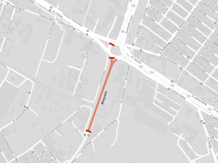 mapa contorno sul e1700053001384 Obras no viaduto do Contorno Sul iniciam nesta quinta-feira