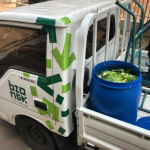 Caminhao de coleta de residuos organicos Imagem Bionex Maringá sempre mais limpa