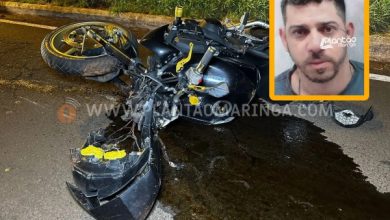 Foto de Cabeça de motociclista é decepada ao sofrer acidente em Maringá