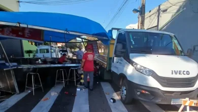 Foto de Acidente até na feira livre