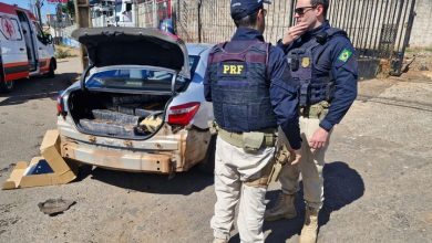 Foto de Homem que transportava maconha se envolve em acidente durante perseguição policial