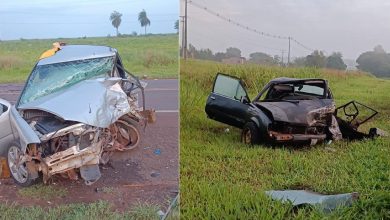 Foto de Colisão entre dois veículos deixa quatro feridos