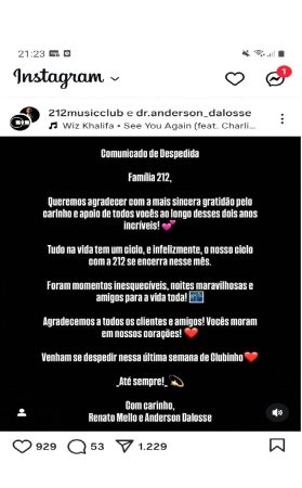 212 Mais uma casa noturna fecha as portas em Maringá