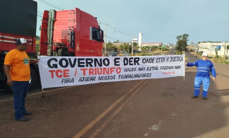 rodovia pr 317 Protesto na rodovia