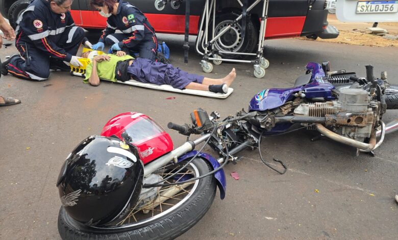 acidente moto Motociclista de 60 anos sofre acidente pela segunda vez em um intervalo de 2 meses
