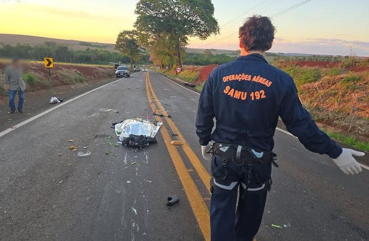 acidente pr 317 Motociclista morre em acidente na rodovia entre Floresta e Itambé