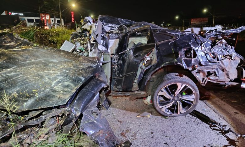 acidente rodovia 376 Morador de Sarandi morre de acidente durante a madrugada na BR-376