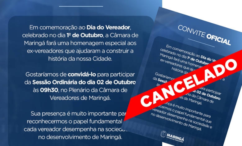 Dia 1º de outubro: Dia do Vereador é cancelado 1 vereador Dia 1º de outubro: Dia do Vereador é cancelado