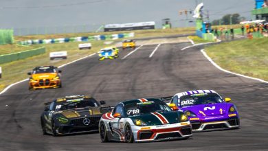 Foto de Quartiero e Hellmeister campeões na GT4, sétima vitória para o Porsche 911 GT3 R e festa da Stuttgart Motorsport em Santa Cruz do Sul