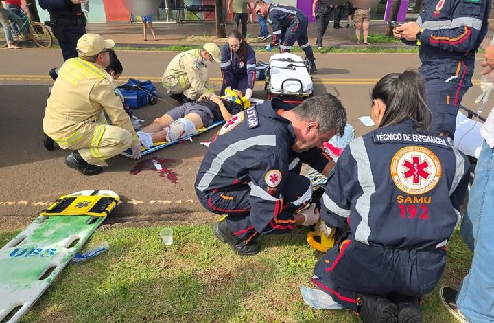 acidente iguatemi Três pessoas se ferem após colisão frontal envolvendo duas motos em Iguatemi