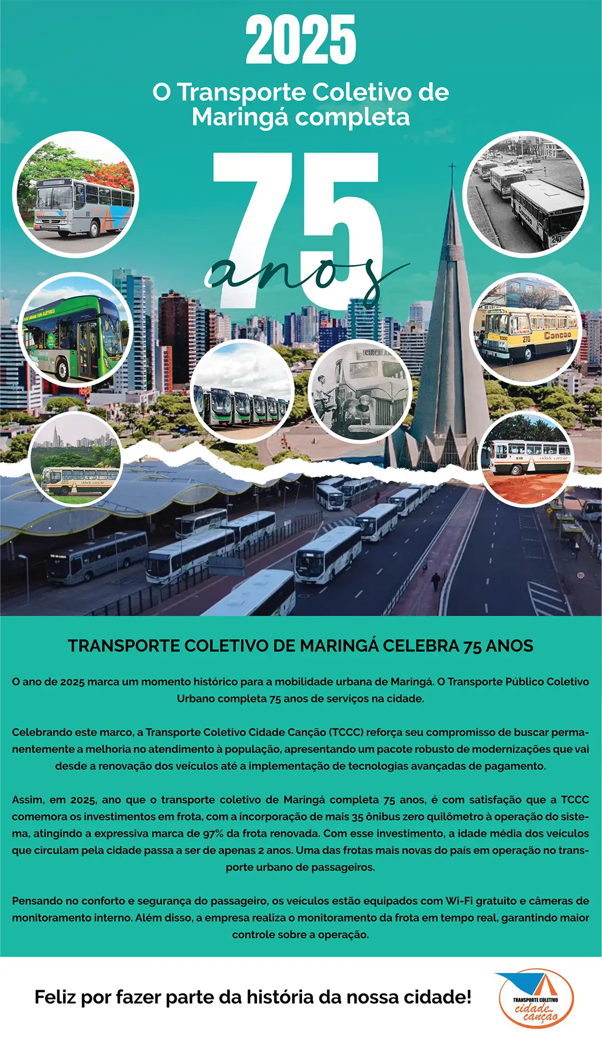 tccc 1 75 anos de transporte coletivo