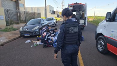 Foto de Motociclista é intubado após sofrer acidente gravíssimo