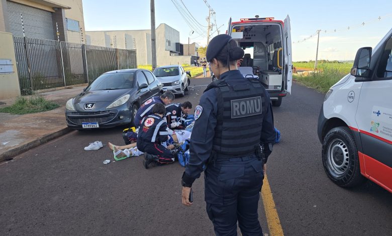 acidente moto Motociclista é intubado após sofrer acidente gravíssimo