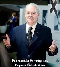 Foto de Morre Fernando Henriques, ex-presidente da ACIM