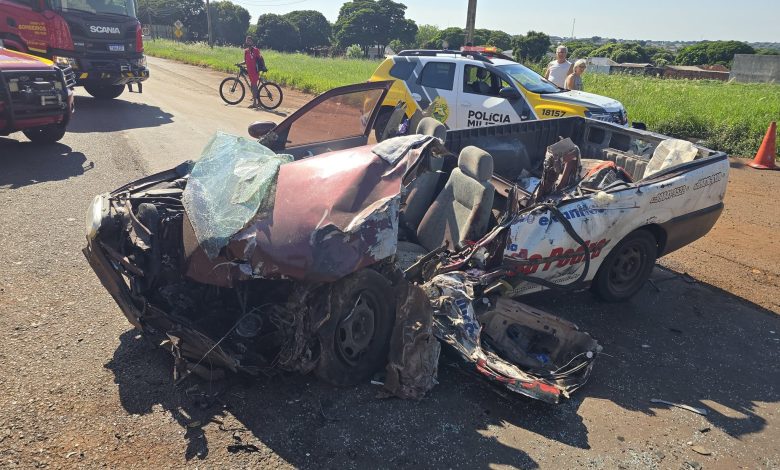 acidente contorno sul Grave acidente no Contorno Sul deixa motorista preso às ferragens