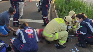 Foto de Motociclista sofre fratura exposta em acidente