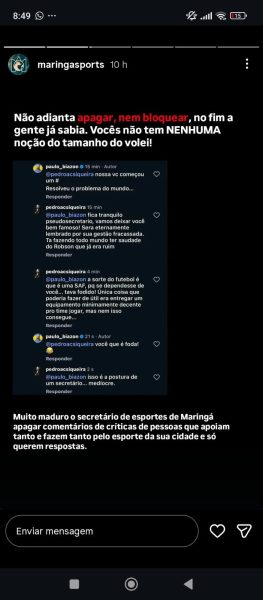 biazon maringa volei e1775308877356 Situação complicada em Maringá